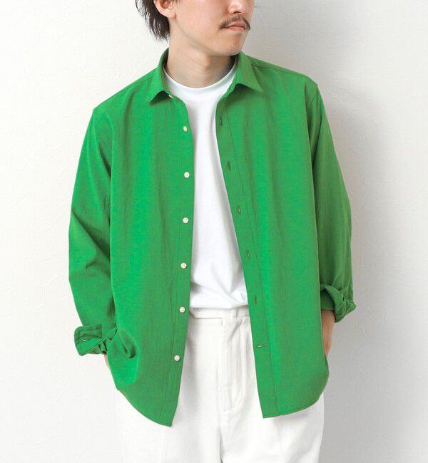 NOLLEY'S goodman「【EVALET】吸水速乾 イージーケア ストレッチシャツ」|シャツ・ブラウス|グリーン