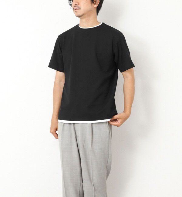 NOLLEY'S goodman「LINKS モザイク柄 レイヤードTee」|Tシャツ・カットソー|