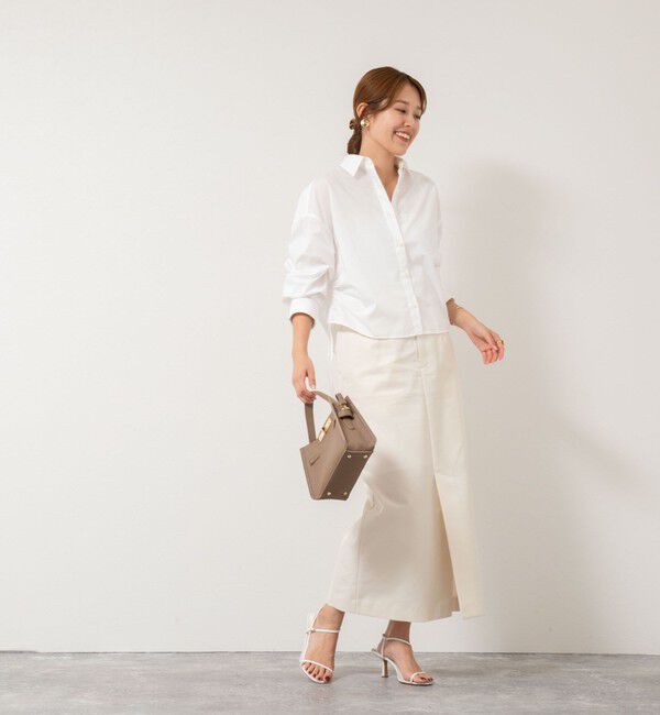 NOLLEY'S「ウォッシャブル撥水ツイルチノスカート」|スカート|