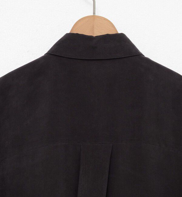 NOLLEY'S「《セットアップ対応》ウォッシャブルシルキーキュプラドレープシャツ」|シャツ・ブラウス|