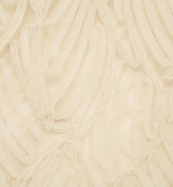 Rie Miller「【追加】《セットアップ対応》チュール刺繍Vネックカーディガン」|カーディガン|