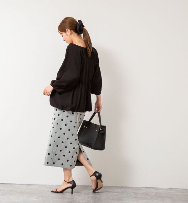 NOLLEY'S「ペプラムバルーンライトブルゾン」|ブルゾン・スタジャン|