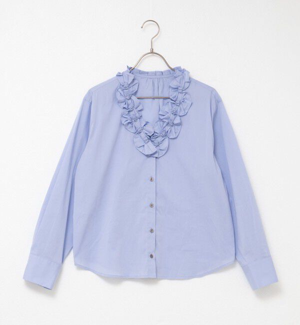 NOLLEY'S「Vネックタックギャザーパーツブラウス」|シャツ・ブラウス|