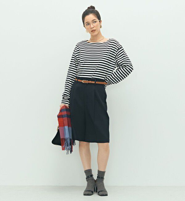 NOLLEY'S「《セットアップ対応》ウォッシャブルウール調ストレッチハーフパンツ」|その他|