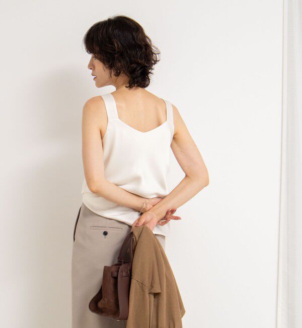 NOLLEY'S sophi「トリアセサテン前後2WAYタンクトップ」|タンクトップ|
