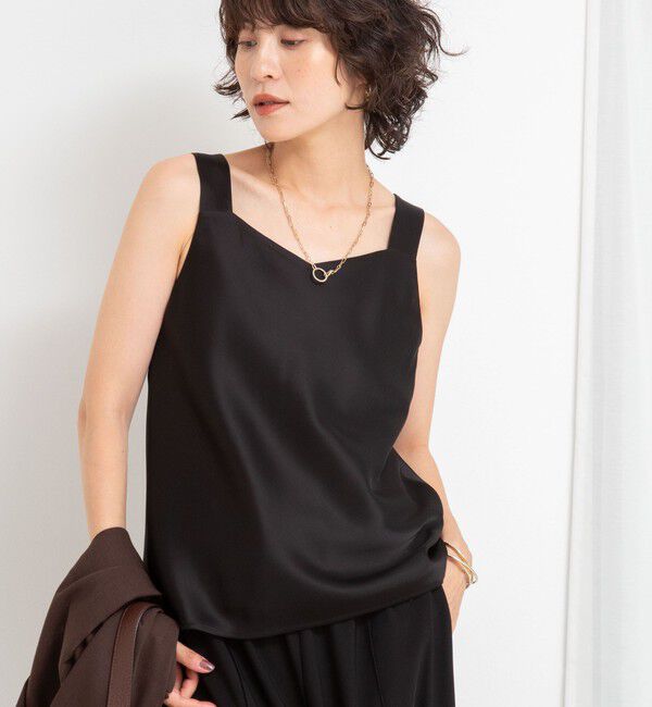 NOLLEY'S sophi「トリアセサテン前後2WAYタンクトップ」|タンクトップ|