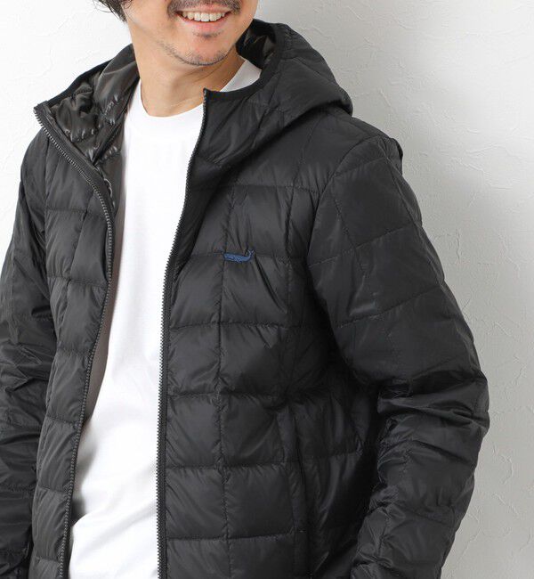NOLLEY'S goodman「【TAION/タイオン】別注 クジラ刺繍HOOD W-ZIP DOWN JKT 25AW」|ダウン|ブラック
