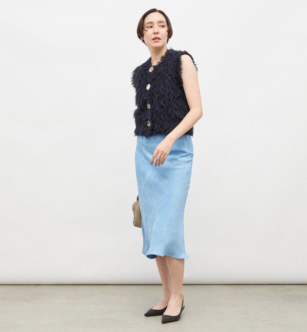 NOLLEY'S sophi「ウォッシャブルフェイクスエードバイヤスフレアスカート」|フレア|