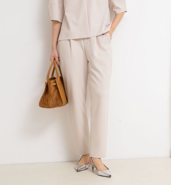 NOLLEY'S sophi「《セットアップ対応》ウォッシャブルカットジョーゼットテーパードパンツ」|その他|