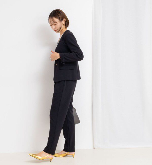 NOLLEY'S sophi「《セットアップ対応》ウォッシャブルカットジョーゼットテーパードパンツ」|その他|