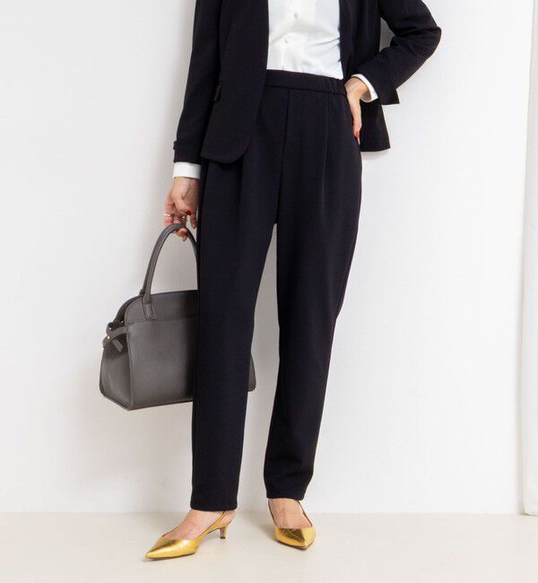 NOLLEY'S sophi「《セットアップ対応》ウォッシャブルカットジョーゼットテーパードパンツ」|その他|