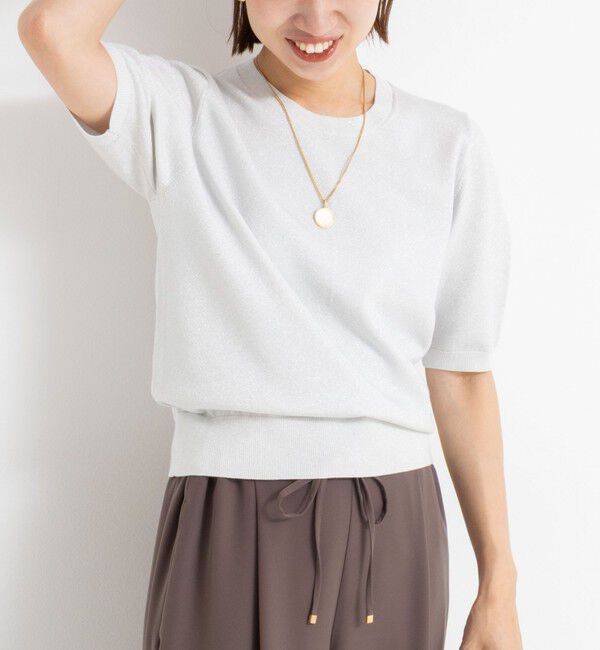 NOLLEY'S sophi「バックパールラメプルオーバー」|ニット・セーター|