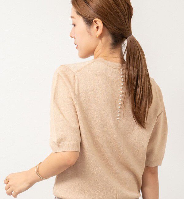 NOLLEY'S sophi「バックパールラメプルオーバー」|ニット・セーター|