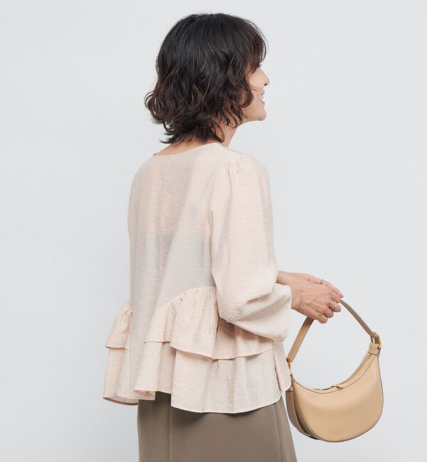 NOLLEY'S sophi「ウォッシャブルオーガンジーティアードブラウス」|シャツ・ブラウス|