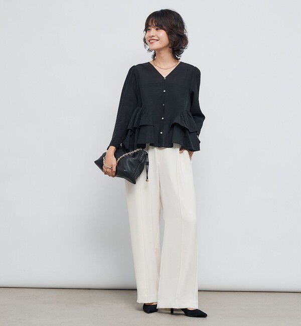NOLLEY'S sophi「ウォッシャブルオーガンジーティアードブラウス」|シャツ・ブラウス|