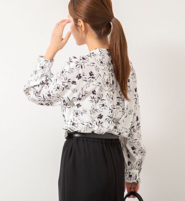 NOLLEY'S sophi「ウォッシャブルジョーゼットVネックブラウス」|シャツ・ブラウス|