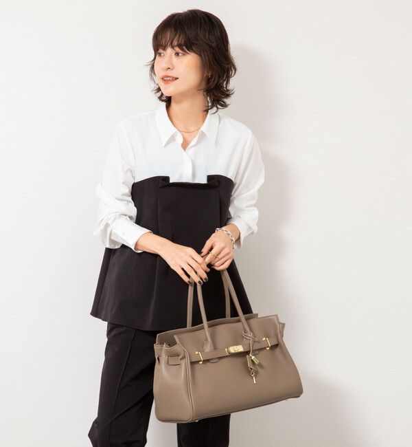 NOLLEY'S「《セットアップ対応》ウォッシャブルビスチェ風切替シャツ」|シャツ・ブラウス|