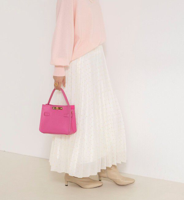 NOLLEY'S「ウォッシャブルラメカットドビープリーツスカート」|スカート|