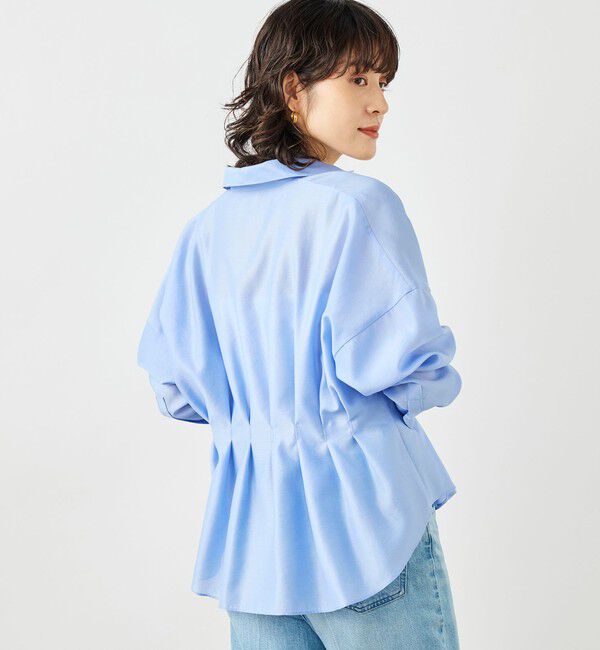 NOLLEY'S「ウォッシャブルパール釦スキッパータックブラウス」|シャツ・ブラウス|