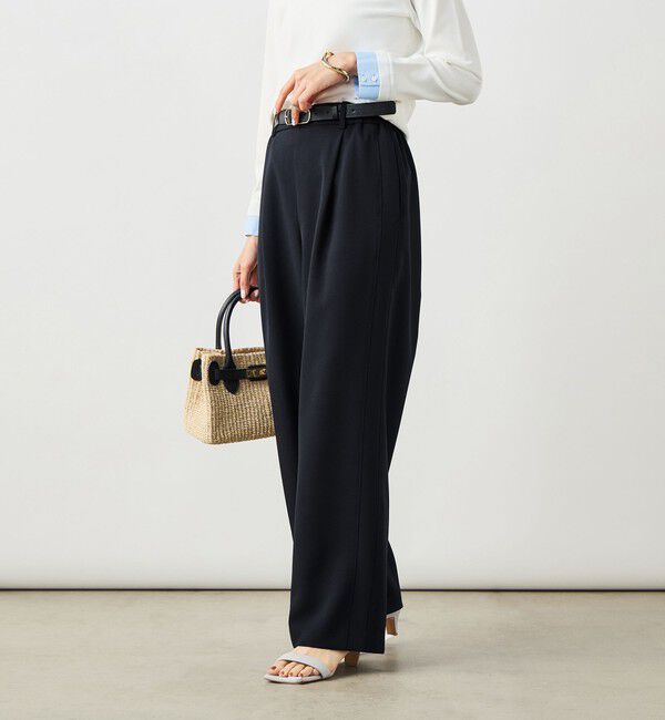 NOLLEY'S sophi「《セットアップ対応》ウォッシャブルストレッチツイルイージーワイドパンツ」|その他|