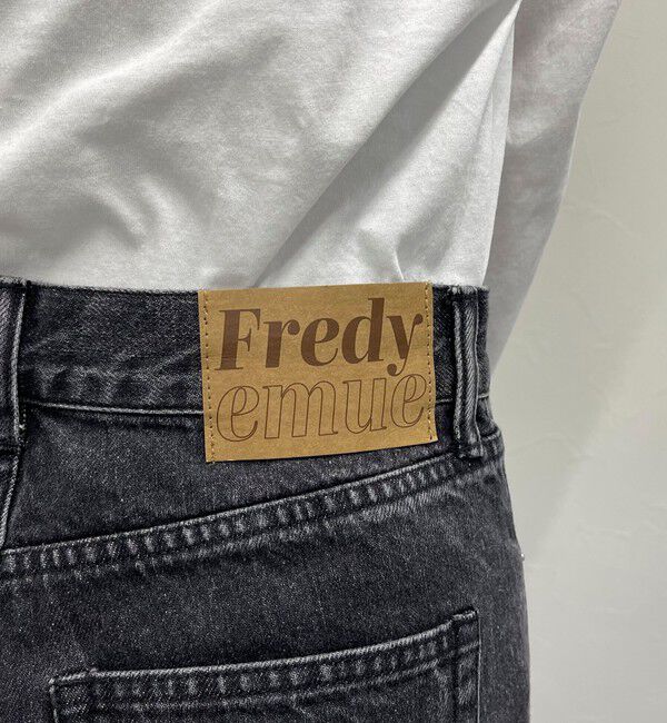 fredy emue「ロングロールアップデニムパンツ」|デニム|