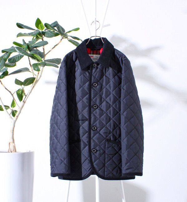 GLOSTER「【Traditional Weatherwear 】裏地別注 WAVERLY キルティングジャケット」|ブルゾン・スタジャン|ダークネイビー