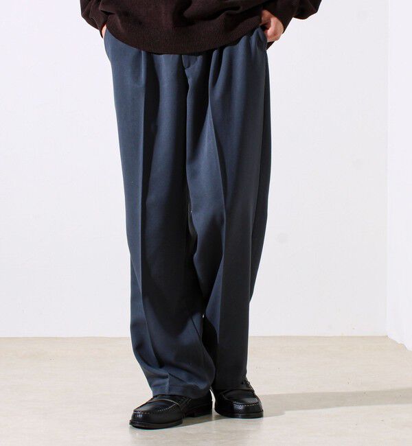 GLOSTER「【細すぎず太すぎない絶妙バランス】TRストレッチ ミディアムストレートパンツ」|チノ|