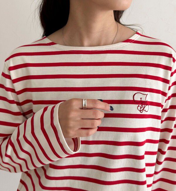 fredy emue「コンパクトボーダーロンTシャツ」|Tシャツ・カットソー|