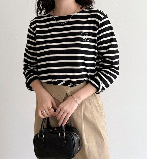 fredy emue「コンパクトボーダーロンTシャツ」|Tシャツ・カットソー|