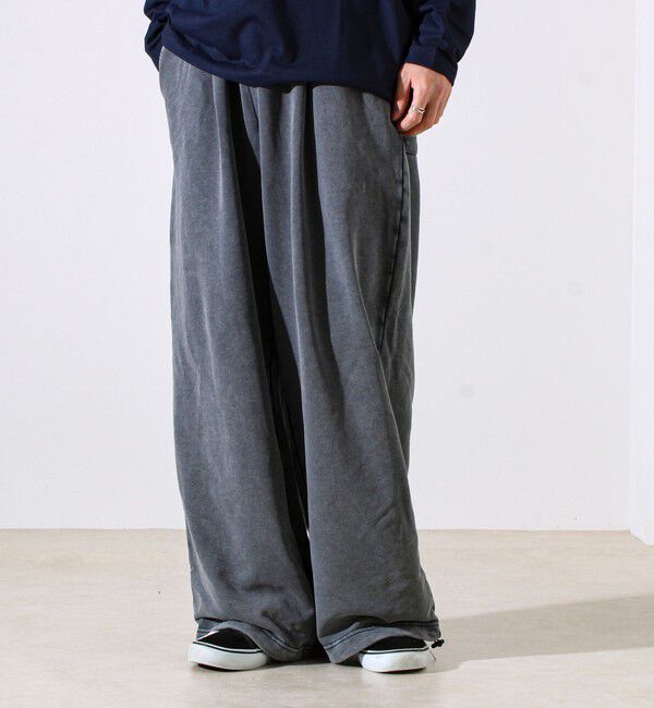 GLOSTER「【トレンド感あるルーズフィット】スノーウォッシュ スウェットパンツ」|その他|チャコールグレー