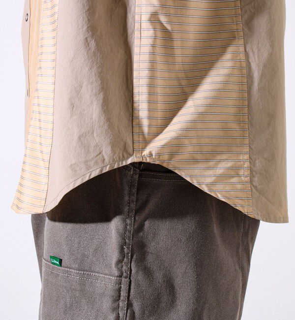 GLOSTER「【無地&times;柄の遊び心デザイン】スマートクレイジーロングスリーブシャツ」|シャツ・ブラウス|