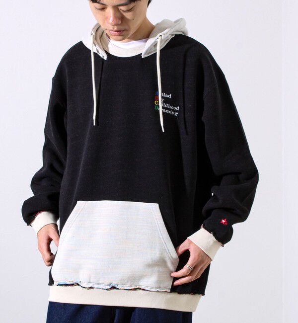 GLOSTER「【BOY BACK FANCYシリーズ】スウェットフーディ」|パーカー|ブラック