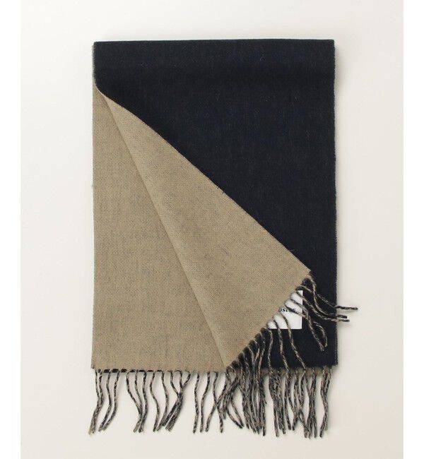 GLOSTER「【カシミヤブレンド】ウールリバーシブルソリッドマフラー」|マフラー|