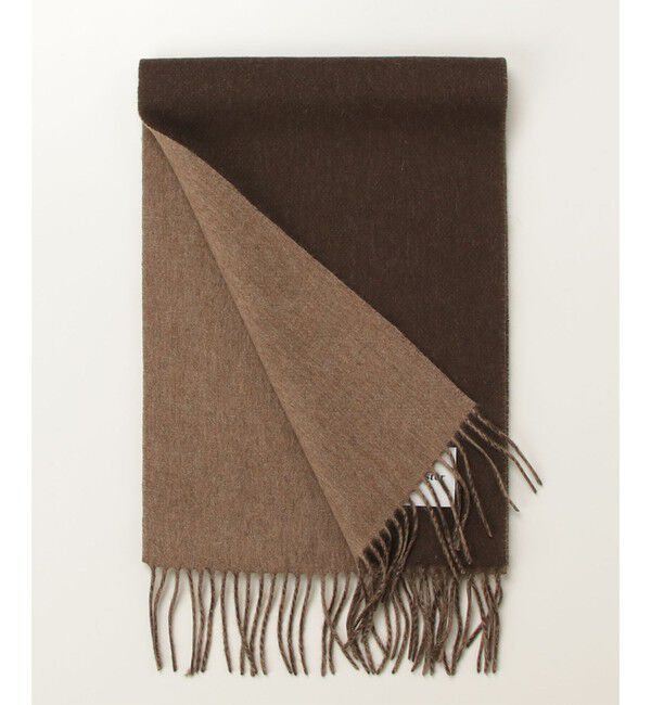 GLOSTER「【カシミヤブレンド】ウールリバーシブルソリッドマフラー」|マフラー|