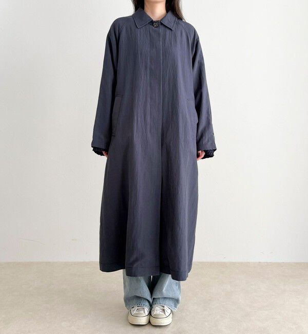 fredy emue「リネン混タンブラーステンカラーコート」|ステンカラーコート|