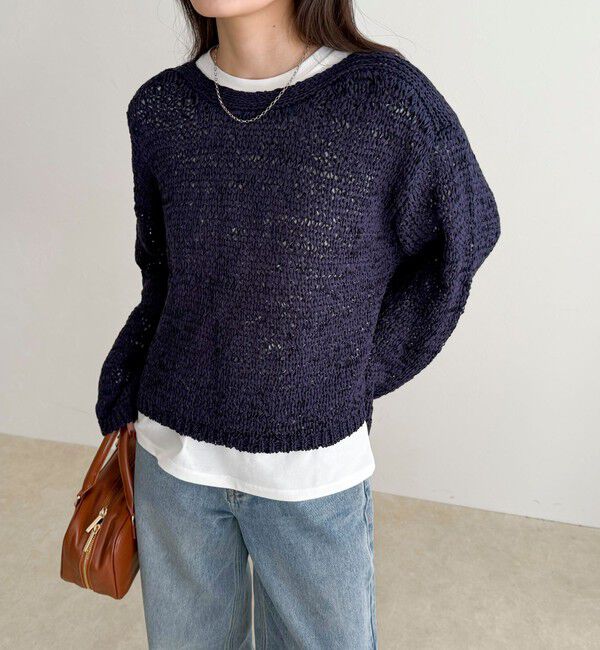 fredy emue「テープヤーンニットプルオーバー」|ニット・セーター|