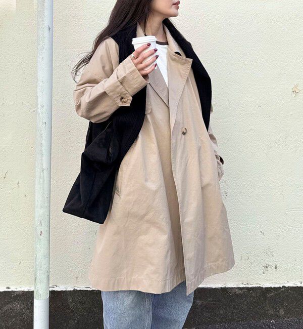 fredy emue「ミドル丈オーバートレンチコート」|トレンチコート|