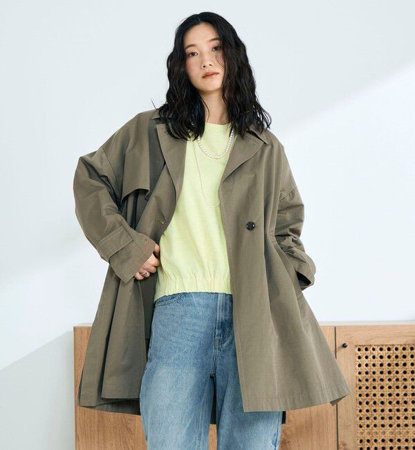 fredy emue「ミドル丈オーバートレンチコート」|トレンチコート|