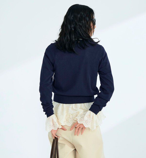 fredy emue「FR刺繍コットン混BASICカーディガン」|カーディガン|