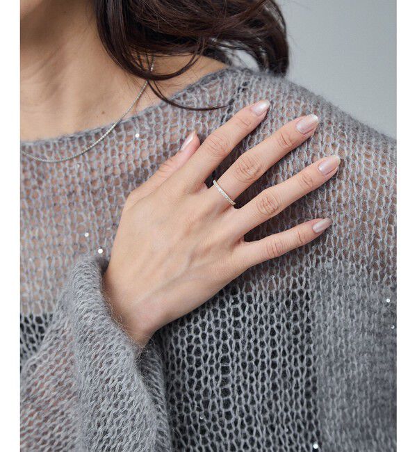 SALON adam et rope'「シアーモヘアスパンコールプルオーバー 2」|ニット・セーター|