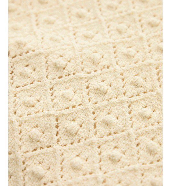 ROPE「ダイヤ柄ポップコーン編みニット/イージーケア」|ニット・セーター|