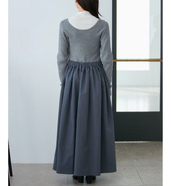 VIS「【前後2WAY】ニットドッキングワンピース【洗える】」|ワンピース|