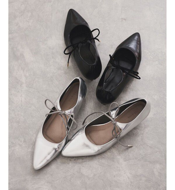 VIS「リボンヒールパンプス」|パンプス|