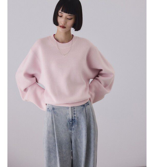 ADAM ET ROPE'「バイカラーリバーシブルニットプルオーバー」|ニット・セーター|