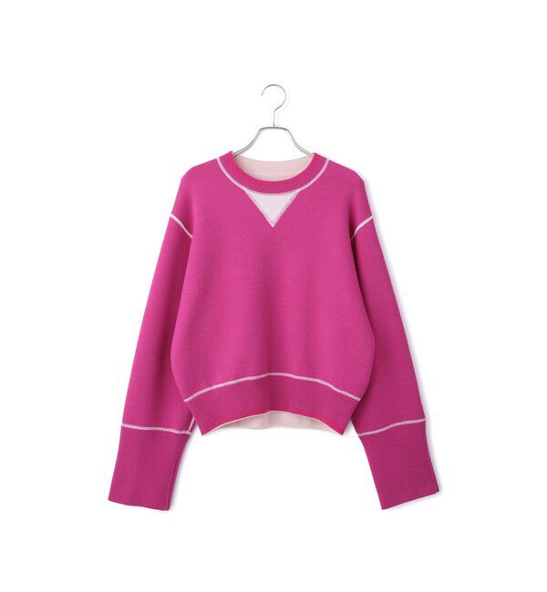 ADAM ET ROPE'「バイカラーリバーシブルニットプルオーバー」|ニット・セーター|