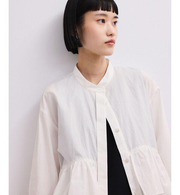 ADAM ET ROPE'「【WEB限定】フリルブラウス」|シャツ・ブラウス|