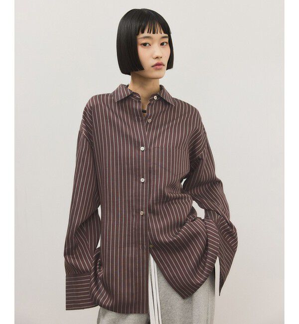 ADAM ET ROPE'「バックベルテッドシャツ」|シャツ・ブラウス|