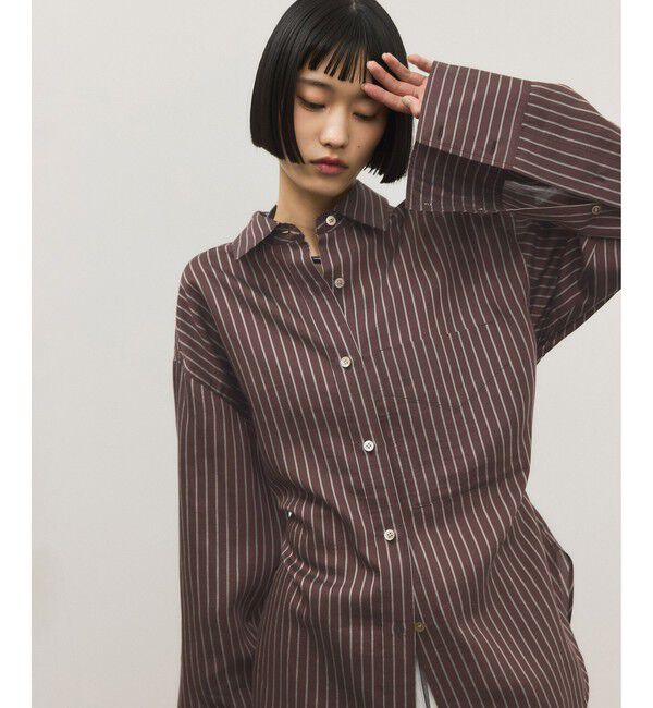 ADAM ET ROPE'「バックベルテッドシャツ」|シャツ・ブラウス|