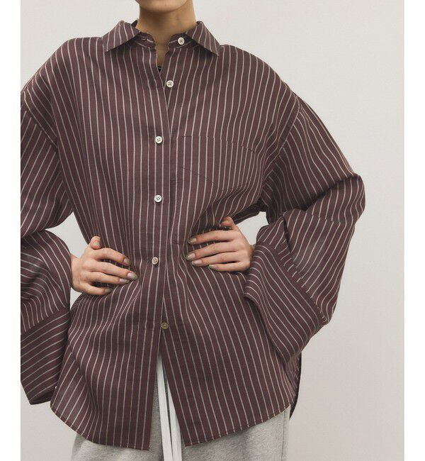 ADAM ET ROPE'「バックベルテッドシャツ」|シャツ・ブラウス|