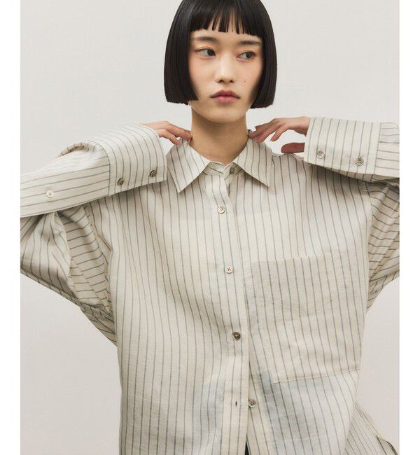 ADAM ET ROPE'「バックベルテッドシャツ」|シャツ・ブラウス|ベージュ(27)